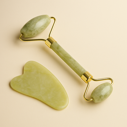 JadeGlow™ | Luxury Face Roller & Gua Sha Set
